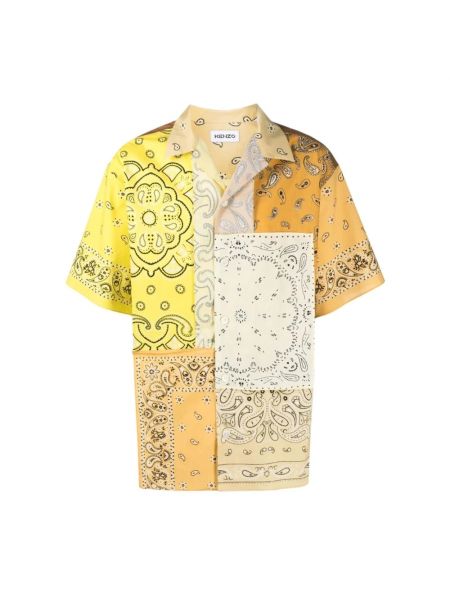 Koszula z krótkim rękawem Kenzo żółta