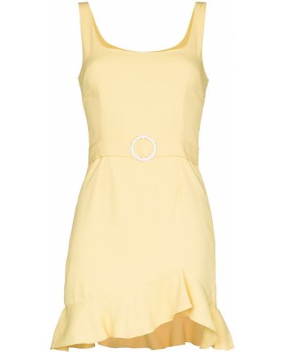 Mini vestido sin mangas De La Vali amarillo