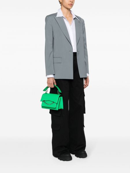 Shopper en cuir Karl Lagerfeld vert