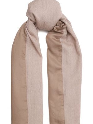Шерстяной шарф из вискозы Giorgio Armani бежевый