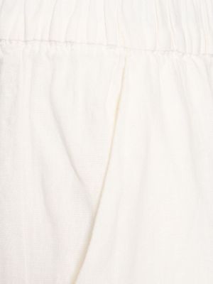 Pantaloni scurți de in Weworewhat alb