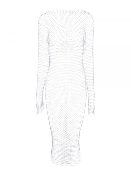 Φόρεμα με διαφανεια Noisy May λευκό