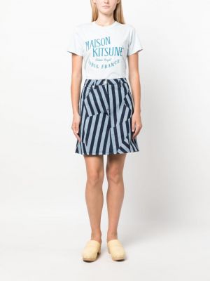 Raštuotas medvilninis marškinėliai Maison Kitsuné