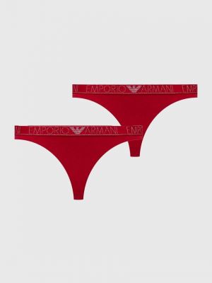 Stringi Emporio Armani Underwear czerwone