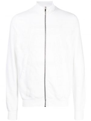 Βαμβακερός μπουφάν με φερμουάρ Rick Owens Drkshdw λευκό