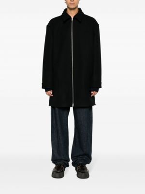 Vlněný kabát na zip Jil Sander