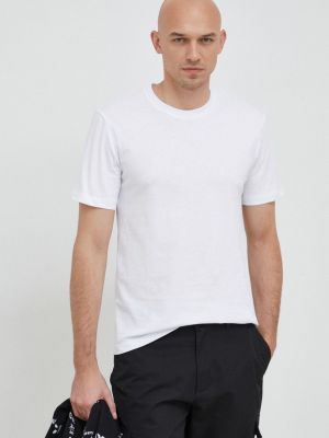 Памучна тениска с дълъг ръкав Trussardi бяло