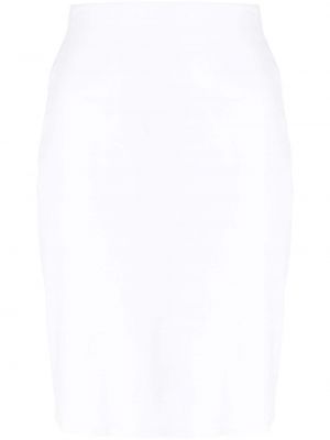 Bavlněné pouzdrová sukně L'agence - bílá