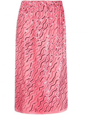 Φούστα με παγιέτες Marni ροζ