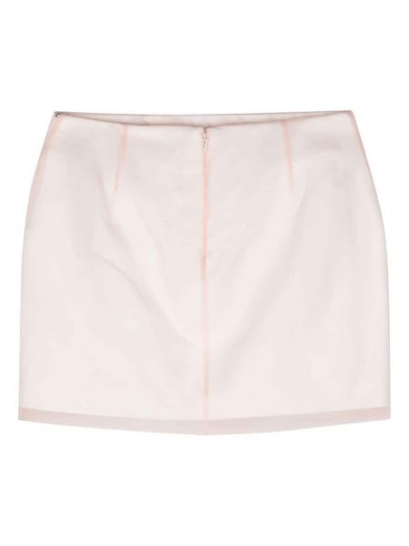 Hedvábné mini sukně Sportmax růžové