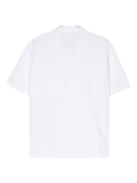 Puntíkatá bavlněná košile Universal Works bílá