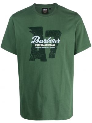 T-shirt con stampa Barbour