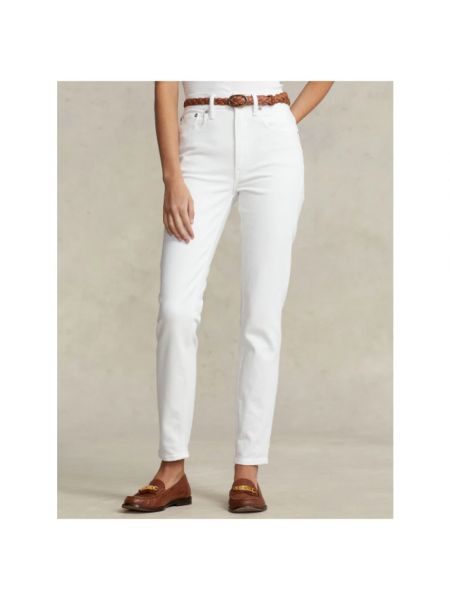 Spodnie skinny fit Polo Ralph Lauren białe
