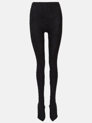 Spitzen leggings Balenciaga schwarz