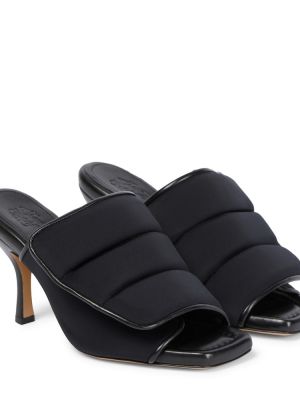 Кожени сандали Gia Borghini черно