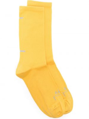 Bavlnené ponožky s potlačou A-cold-wall* žltá