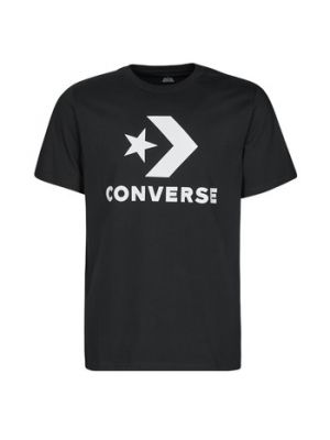 T-shirt con motivo a stelle Converse nero