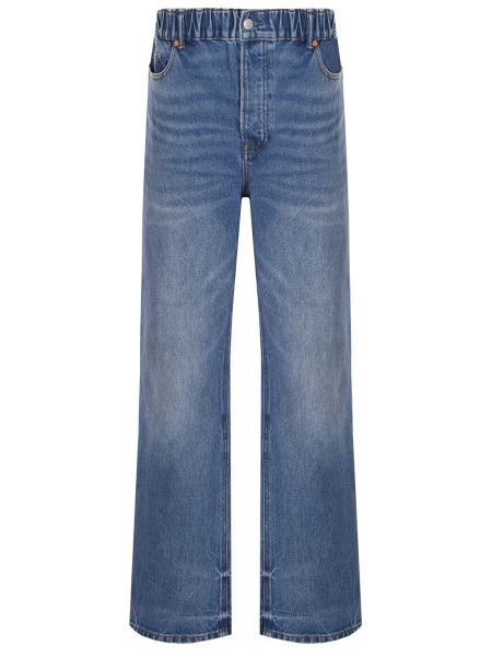 Хлопковые прямые джинсы Alexander Wang синие