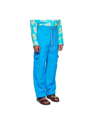 Pantalones de algodón Jacquemus azul