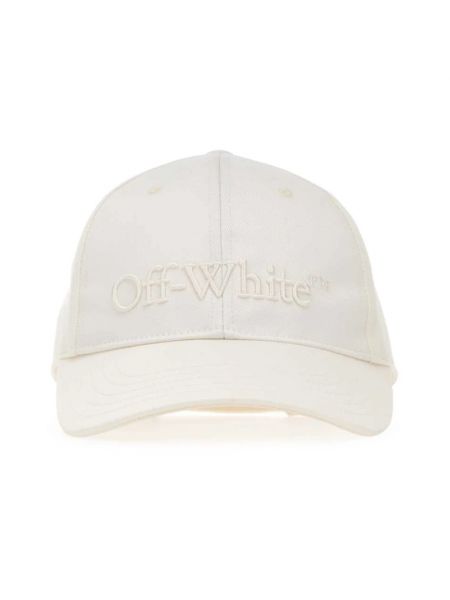 Cap aus baumwoll Off-white weiß