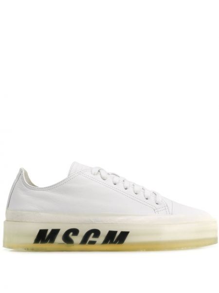 Sneakersy oversize Msgm białe