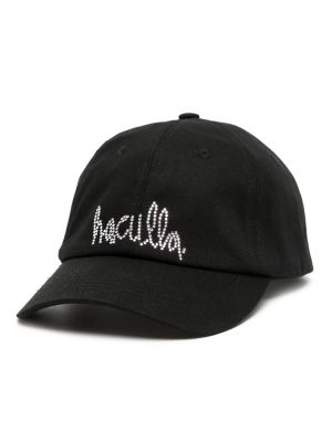 Medvilninis kepurė su snapeliu Haculla juoda