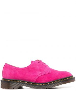 Pantofi oxford cu șireturi din dantelă Dr. Martens roz