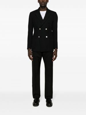 Tweed blazer Emporio Armani schwarz