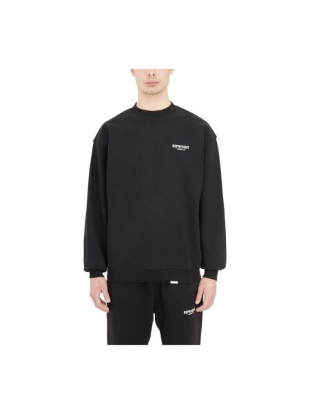 Sweatshirt mit rundhalsausschnitt Represent schwarz