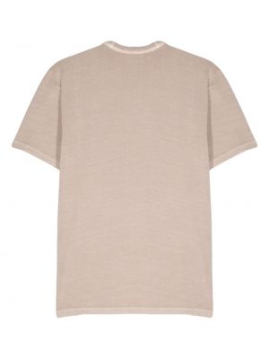 T-shirt aus baumwoll mit print Woolrich beige