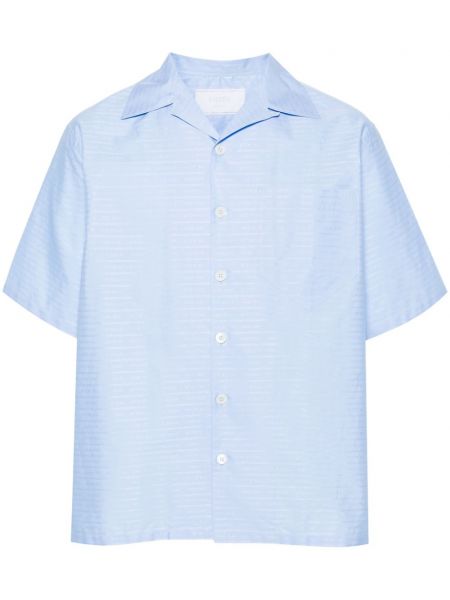 Žakárová bavlnená košeľa Prada