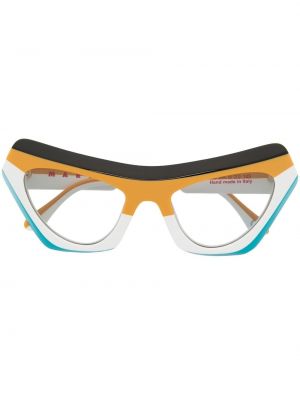 Oversized glasögon Marni Eyewear blå