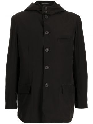 Chaqueta con capucha Yohji Yamamoto negro