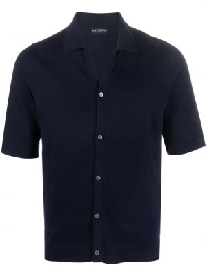 Chemise en tricot avec manches courtes Ballantyne bleu