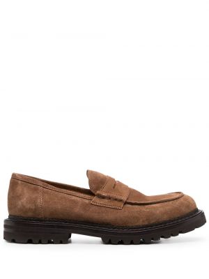 Slip-on ruskind loafers Brunello Cucinelli brun