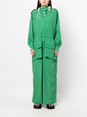 Dlouhé šaty Plan C zelené