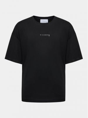 Voľné priliehavé tričko Richmond X čierna