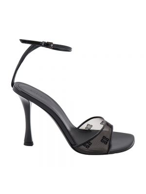 Czarne sandały skórzane Givenchy