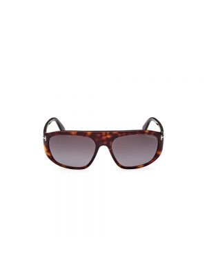 Nylonowe okulary przeciwsłoneczne Tom Ford brązowe