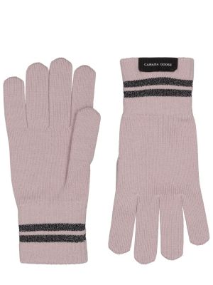 Mănuși de lână Canada Goose roz
