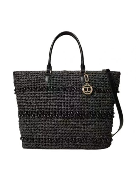 Shopper handtasche mit taschen Twinset schwarz