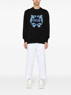 Sweatshirt mit stickerei aus baumwoll Versace Jeans Couture