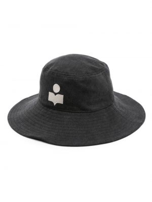 Mütze mit stickerei Isabel Marant grau