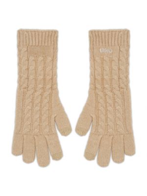 Beżowe rękawiczki Liu Jo