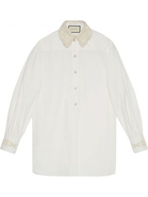 Camisa oversized Gucci blanco