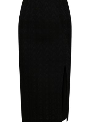 Черная шерстяная юбка из вискозы Missoni
