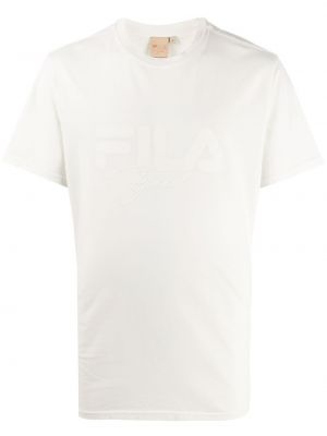 Camiseta con bordado Fila blanco