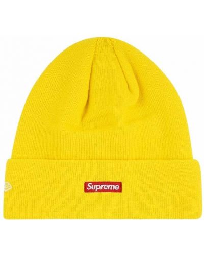 Strick mütze Supreme gelb