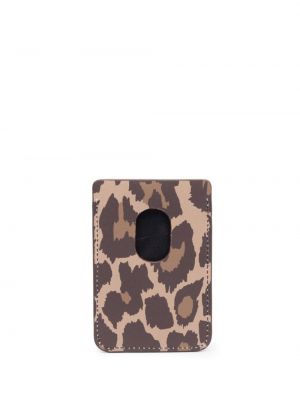 Leopardí peněženka s potiskem Balenciaga