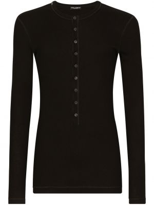 Bavlnené tričko Dolce & Gabbana čierna